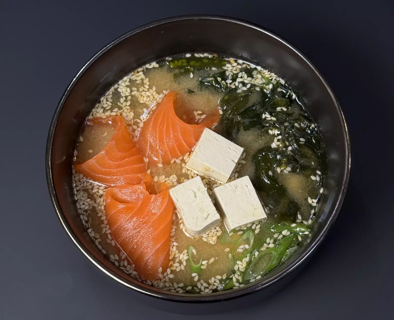 Мисо суп с лососем